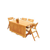 Surfliner Outdoor 5 - Piece Teak Dining Set