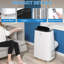 Puissant climatiseur portatif 3 en 1 de 15 000 BTU avec déshumidificateur et ventilateur refroidissant jusqu'à 850 pieds carrés Fonctionnement silencieux ≤ 54dB Le réfrigérant écologique R32 comprend une télécommande