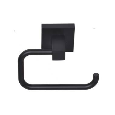 Franklin Brass Maxted Matte Black Wall Mount Euro Toilet Paper Holder in  the Toilet Paper Holders department at