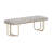 Polyester Blend Upholstered Bench