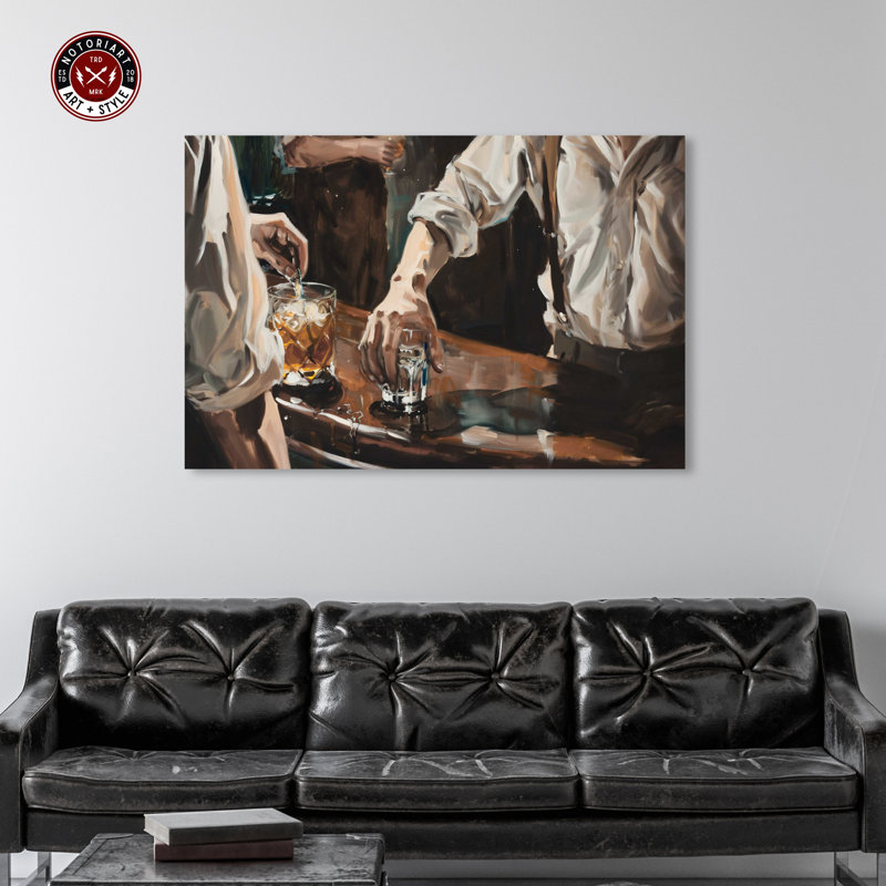 Notoriart Together For Drinks, Toile tendue, H 36 po x l 54 po x P 1,5 po
