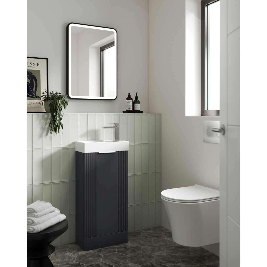 Deco Compact 400mm Free-Standing Cloakroom Vanity Unit