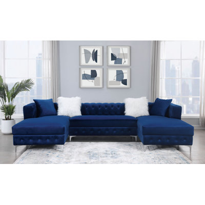 Ciabattoni Upholstered U-Shaped Sectional Symmetrical