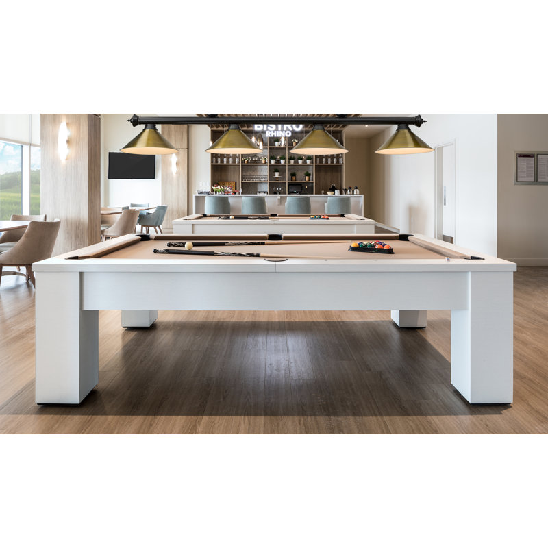 Billard 4 lumières Annaleisa, Nickel brossé, Laiton frotté
