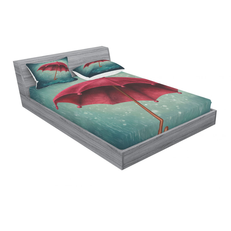 Microfiber Sheet Set, Queen Sheet Set with Fitted Sheet