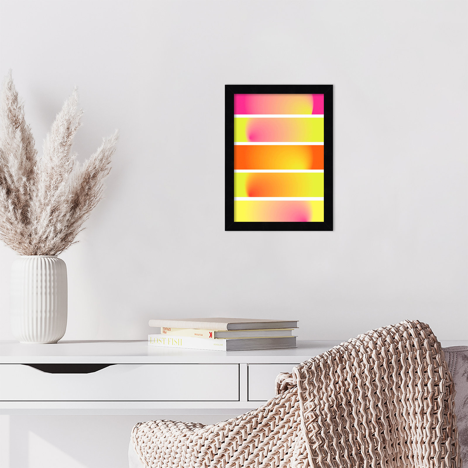 One Way by Valeria Castillo, Black, 13" H x 10" W x 1" D