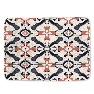 Ornement de tapis de bain en mosaïque