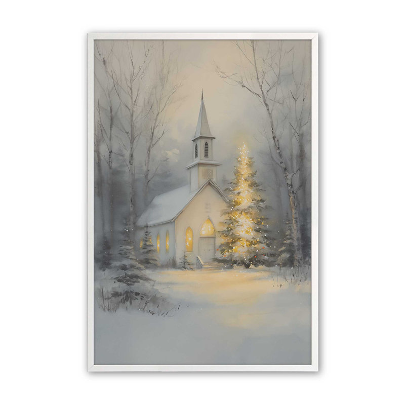 «Silent Night Glow», reproduction d'art, 12 po x 16 po, Blanc opaque