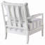 Chaise d'appoint rembourrée à rayures