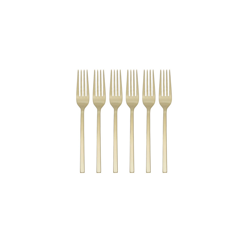 Ensemble de 6 fourchettes de table Allay Champagne Everyday
