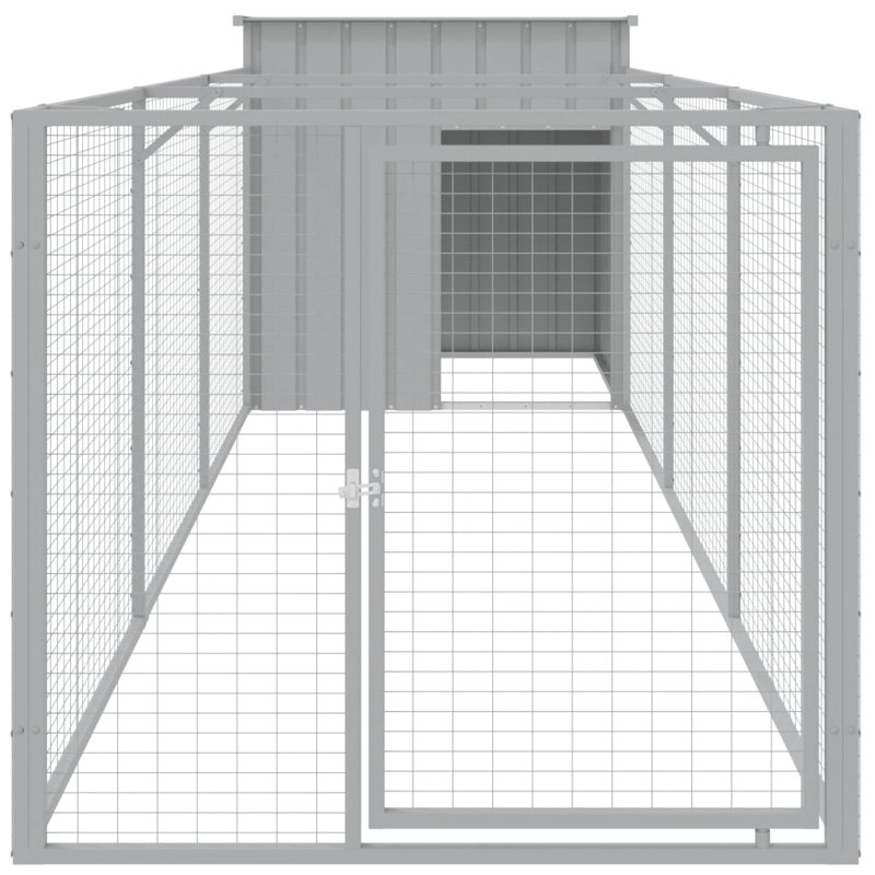 Niche pour chien Drayson, Gris clair, H 43,3 po x l 43,3 po x P 159,4 po
