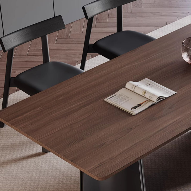 Table de salle à manger moderne de style rétro minimaliste, H 29,52 po x L 55,11 po x l 31,49 po