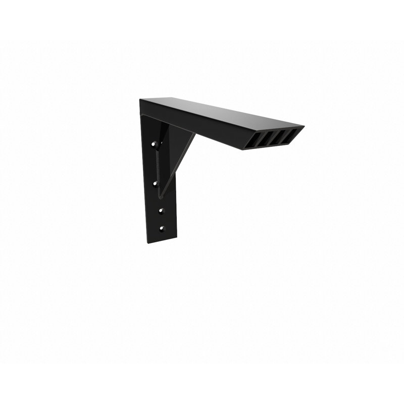 Black Aluminum 10x10 Industrial Shelf Bracket