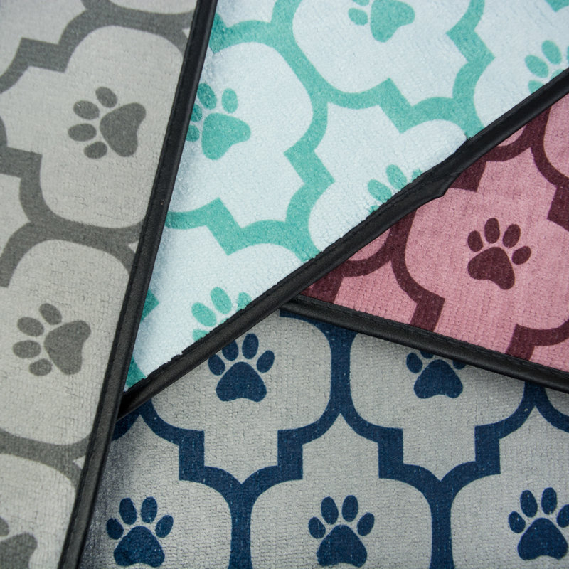 Tapis pour animal de compagnie Guidi, l 12 po x P 9 po x H 2 po, Gris