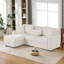 Modular 90" L-Shaped Sectional Sleeper Sofa,Upholstered Couch With Reversible Storage Chaise-852797349