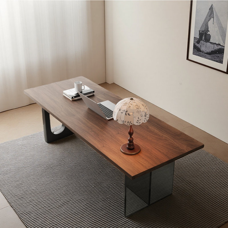 Bureau de style moderne et minimaliste, H 28,74 po x l 86,61 po x P 31,5 po