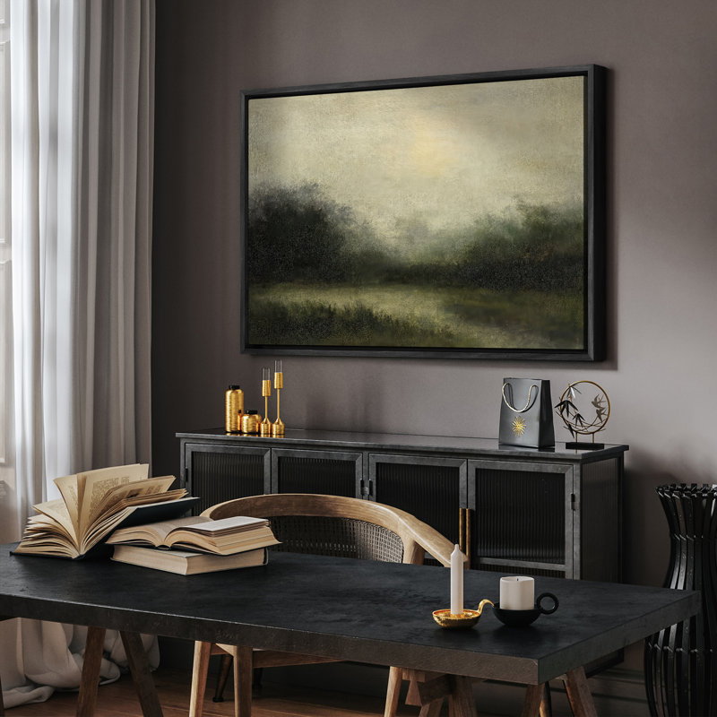Art mural encadré, rétro, antique et classique pour chambre à coucher - 16 po x 24 po, Noir, H 24 po x l 16 po