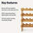 Natural Bamboo Wine Rack, 36 Bottle Capacity-606939308