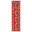 Tapis de couloir rouge nouvel âge en laine 2 pi 9 po x 10 pi Zaylan