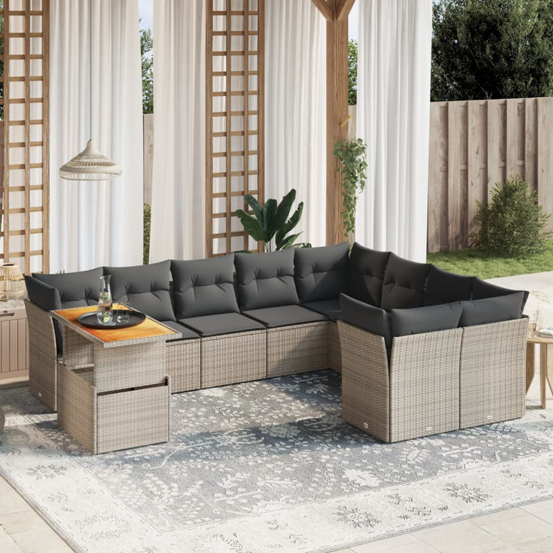 Ensemble de canapé de jardin Vidaxl