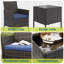 Ensemble de bistro compact en rotin PE 3 pièces-566568403