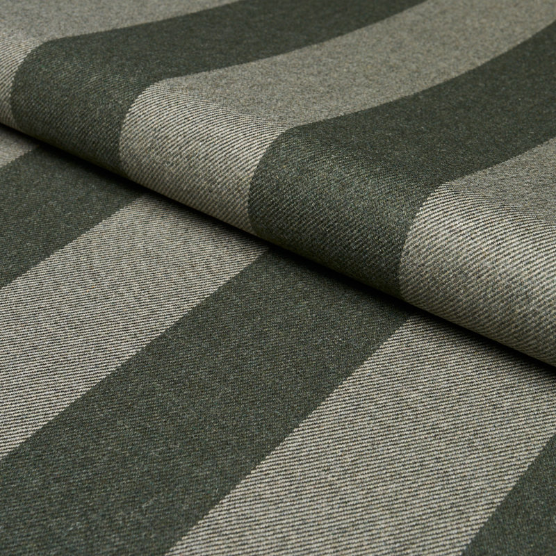 Tissu à rayures pruche, Vert