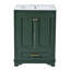 Meuble-lavabo de 24 pouces avec lavabo en céramique, structure en bois de pin massif et beaucoup de rangement pour les salles de bain modernes et traditionnelles-1046248424