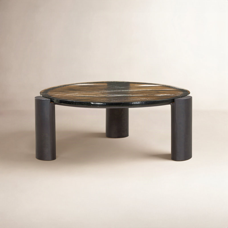Rover Glass End Table, 16" H x 38.5" W x 36.5" D
