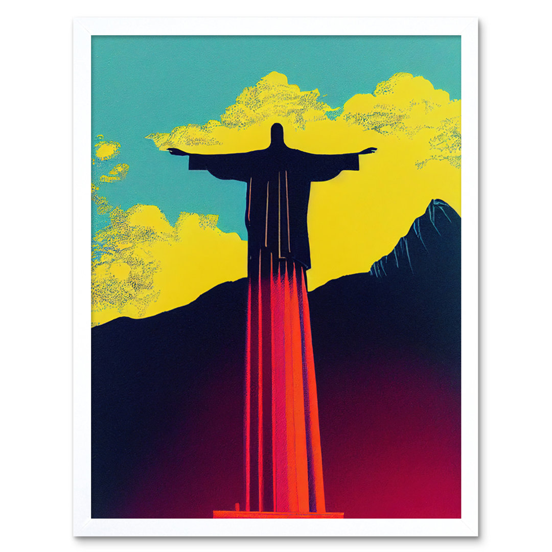 Christ Redeemer Rio Brazil Pop Art-Art prints