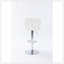 Ensemble de 2 tabourets de bar touffeté à oreilles à hauteur réglable et pivotant pour Kichen Island, blanc