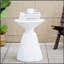 Table d'appoint d'extérieur en marbre texturé MGO
