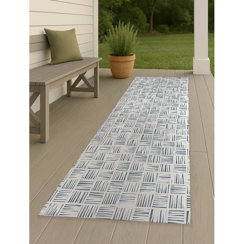 Tapis d'extérieur antidérapant Lash, Runner 2'6" x 8'