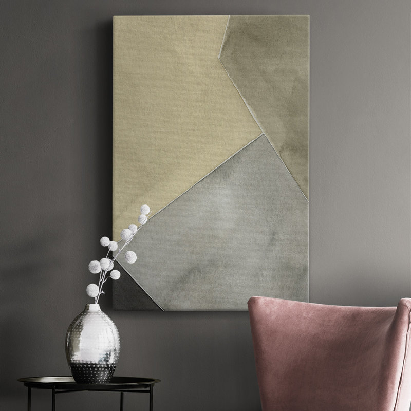 Tectonic Shift III - peinture sur toile tendue, H 18 po x l 12 po x P 1,5 po
