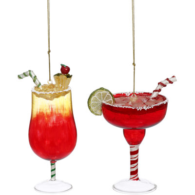 Ornement suspendu 5 "Spring Martini and Cocktail