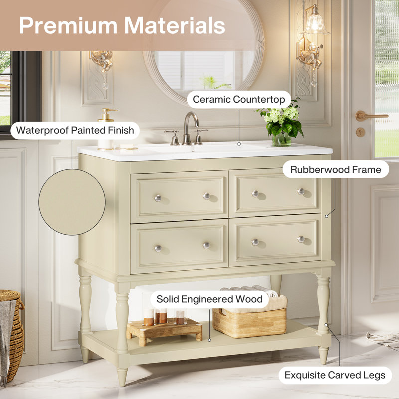 Bathroom Vanity And Lighting Set