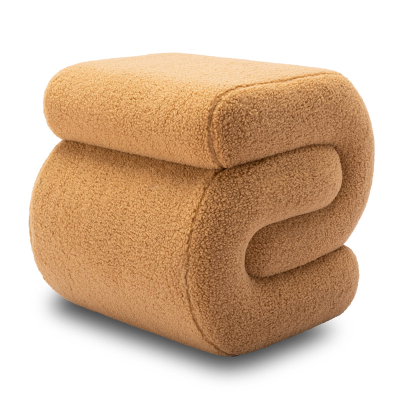 Tabouret de maquillage en forme de S