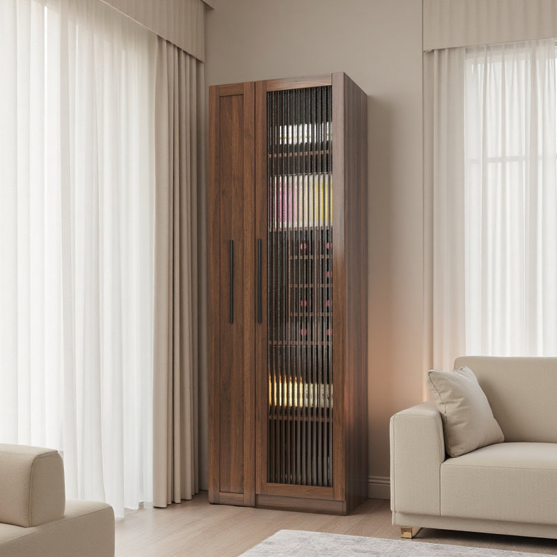 Armoire de cuisine avec étagère de rangement coulissante multifonctionnelle à plusieurs niveaux, armoire de rangement de ferme avec portes en verre, organisateurs de garde-manger pour la cuisine