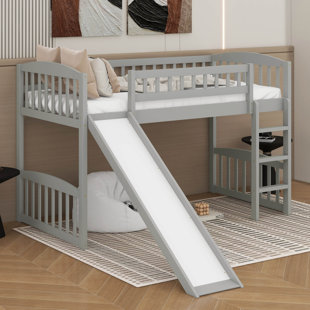 Twin Size Loft Bed With Slide And Ladder