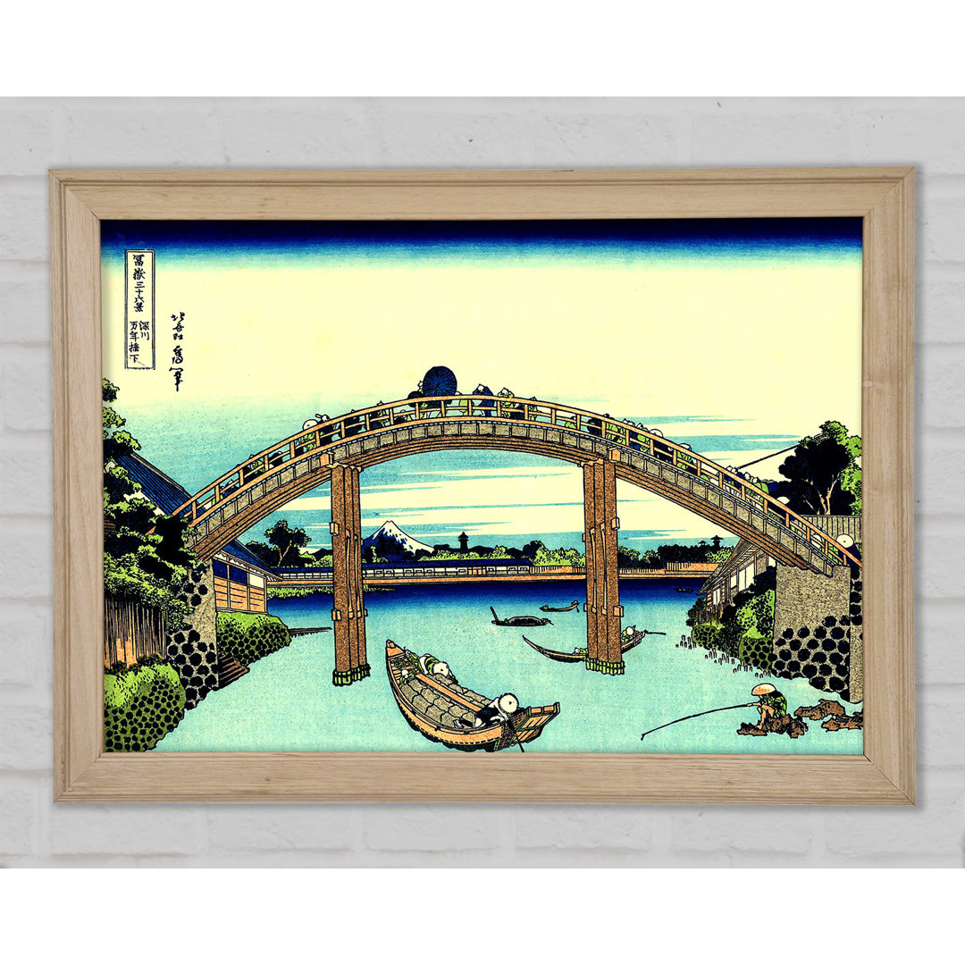 Hokusai Fuji durch die Mannenbrücke gesehen - Druck