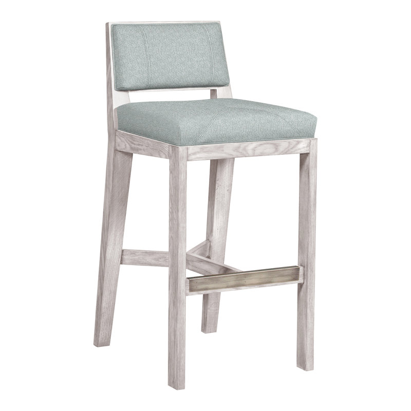 Thom Filicia 32.5'' Bar Stool, Dove Gray, Ian Haze