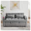 Velvet Pull-out Sleeper Sofa Bed, Adjustable Back and with USB Pport, swivel phone stand-1730899936-1723747514