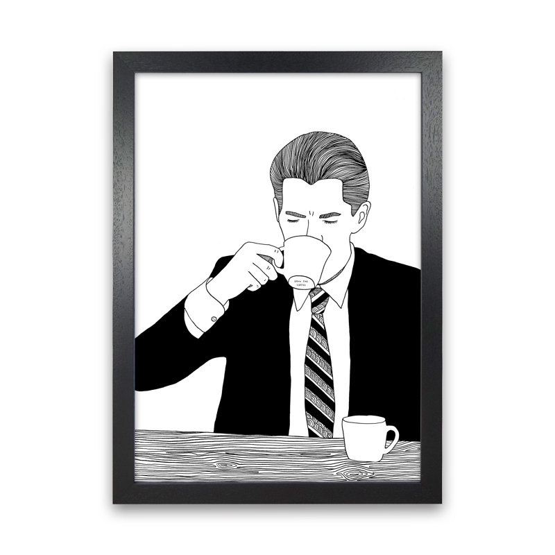 Agent Cooper by Carissa Tanton - Print, Black Framed, 63cm H x 46cm W x 3cm D