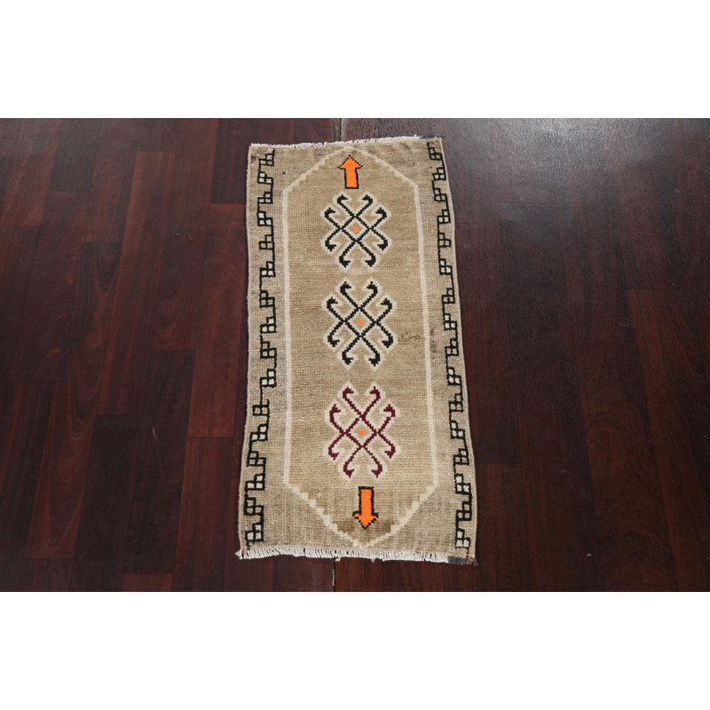 Tapis turc en laine Aliscia noué à la main 1 x 3