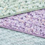 Courtepointe double / grand avec motif en seersucker - Style floral, rembourrage, motifs 4 pièces, rembourrés et coussins