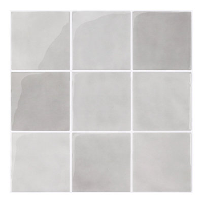 10-Pack Square Peel and Stick Backsplash Tiles – 12"x12" Thicker 3D Design, Forest Green