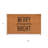 17" X 29" Brown And Black Christmas Merry and Bright Outdoor Coir Door Mat