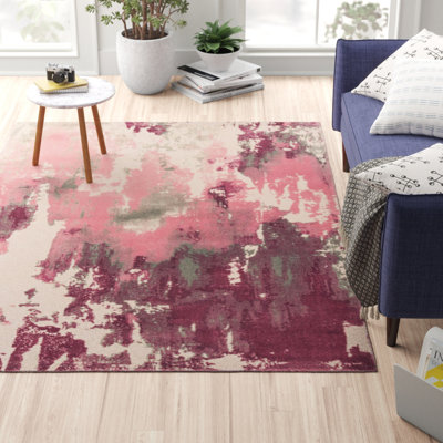 Orian Abstract Wool Hand Tufted Area Rug