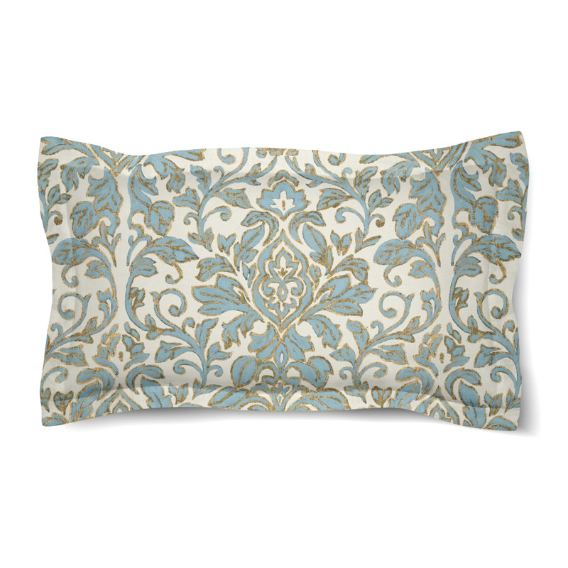 Antique Damask Microfiber / Microsuede Pillow Sham, King