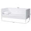 Baxton Studio Roni Modern White Wood Twin Daybed With Scalloped Edges