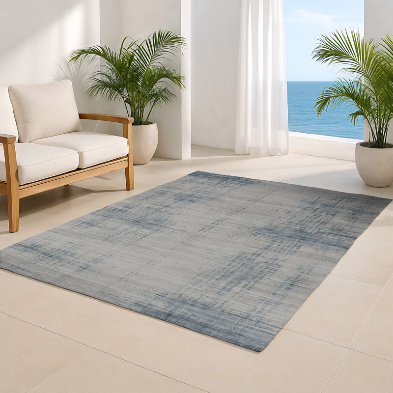 Tapis gris abstrait intérieur et extérieur, Rectangulaire 2 pi x 3 pi